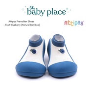 Attipas Prewalker Shoes - Fruit Blueberry (Natural Bamboo)