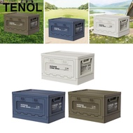TENOL Foldable Storage Bin Portable Stackable 27L Multipurpose Folding Storage Box Container for Gar