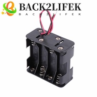BACK2LIFEK Battery Holder Box Outdoor Tool Double Layer 12 Volt 12V 8 AA Batteries Storage Box Recha