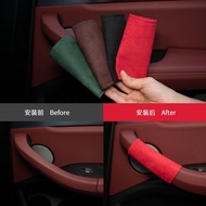 Suede Car Door Handle Gloves Car Anti-dirty Paint Fade Handle Protective Cover Interior Door Armrest Cover Supplies