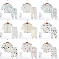 Newborn Baby Long Sleeve Button Pajama Pants Set B1C-03