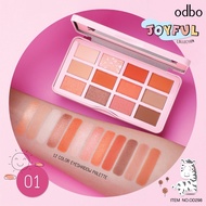 Bảng Phấn mắt Odbo Joyful 12 Color Eyeshadow Palette