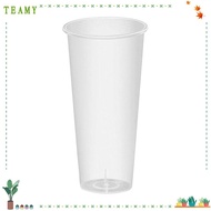 TEAMY Cup And Lids, Transparent 90mm Milktea Cup,  Plastic Juice Cup