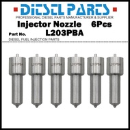 6Pcs Diesel Fuel Injector Nozzle Tips L203PBA DLL203PBA for HOWO WD615.50 / Steyr
