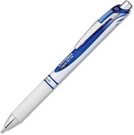 pentel EnerGel RTX Retractable Liquid Gel Pen, . 7mm, White/Blue Barrel, Blue Ink