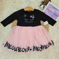 Baby Kids Girl Kittie Cat Dress Black Tutu Dress Skirt Hitam