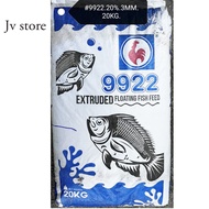9922 Extruded Floating Fish Feed 3mm 20kg