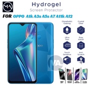 LAYAR Oppo A1k A3s A5s Hydrogel Screen Protector A11k A12 Clear Blue Matte Spy PrivacyA7 Screen Prot