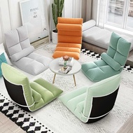 Foldable Backrest Seat Chair Sofa Lightweight Space Saving Furniture Back Support / Lazy Sofa Tatami Bed Backrest Chair Girl Lovely Bedroom Single Bay Window Small Sofa Folding Chair