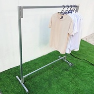 ราวตากผ้าเหล็ดกัลวาไนซ์ ราวแขวนเสื้อ ราวตลาดนัด  แข็งแรง ทนทาน เน้นใช้งานระยะยาว MT074
