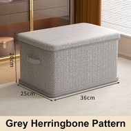 80L Large Capacity Fabric Organizer Box Foldable Storage Box With Cover Wardrobe Organiser Clothes O