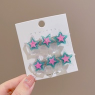 15 Pcs Thiết Lập Y2K kẹp tóc hình ngôi sao Thiết Lập Tinh Tế Cô Gái Màu Hồng Màu Xanh kẹp tóc ngắn D