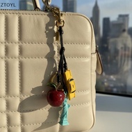 Ztoyl NYC Glitter Taxi Leather Bag Charm, Luxury NYC Souvenir Gift Zxh