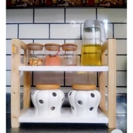 Kitchen shelf/ cosmetic shelf/ cosmetic shelf Multipurpose shelf/ minimalist shelf made of solid gen