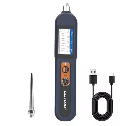 GOYOJO Digital Vibration Meter Vibration Analyzer Vibration Frequency Acceleration Velocity Displace