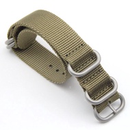 NATO Watchband Nylon Strap 19mm 21mm 23mm Striped Replacement Band Watch