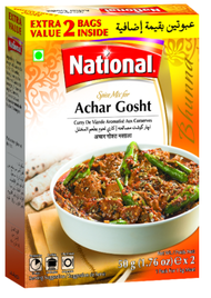 Achar Gosht masala(آچار گوشت مسالہ) 50gx2  Double Pack    National