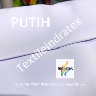( per setengah meter  ) kain twill drill polyester high twist INTERCOOLER lebar 150 cm eceran bahan 