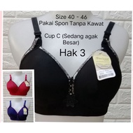 3 Heel BRA G821/359 Cup C (Medium slightly large) Size 40 - 46 Use Sponge Without Wire Teenage BRA A