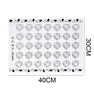 40x30cm Alas Adonan Silicone / 29x26cm Mat Alas Giling Adonan Kue Silikon / Alas Adonan Motif Cinta