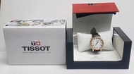 收藏品天梭錶TISSOT 1853 T-Classic Carson羅馬石英腕錶白x玫瑰金框T0854103601300