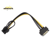 15Pin SATA Male to 8Pin(6+2) PCI-E Power Supply Cable SATA Cable 15-Pin to 8 Pin Cable 18AWG Wire fo