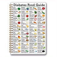 TEMU Diabetes Guide Spiral Notebook - 5.5x8.3 Inches, 50-page Planner With Labeled Food Chart, Smoot