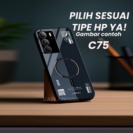 HP Latest Realme C75 C73 C71 Glass Softcase - Case Latest Realme C75hp - GC 460