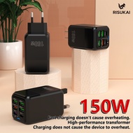 150W GaN fast Charger Type C Charger 150w ALL In One PD 3C+USB 3 ports Adapter Charger With QC4.0