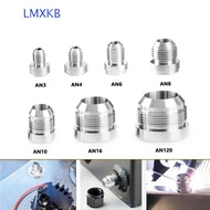 LMXKB Silver Male Aluminium Weld, Aluminum Round Base Straight Male Weld Fitting Adapter, External T