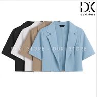 Blazer, women's blazer vest with beautiful color blazer blue0117 - DUKI STORE