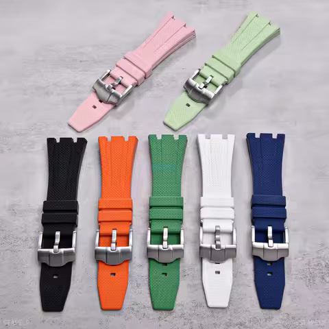 Swatch Fluororubber AP Watchband For AP Swatch Royal Pop Fluororubber Watchband Soft Replacement Wri