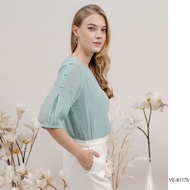 VERONIQA Blouse VE-B1175 ชีฟองด๊อบบี้ แขนยาว IGPU24-3
