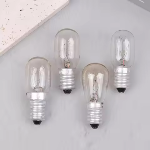 10/15/20/25W 220V-230V 5Pcs E14 Salt Lamp Globe Bulb Incandescent Bulbs Refrigerator Oven Light Bulb