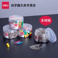Deli Nickel-Plated Paper Clip Colorful Curved Paper Clip Stationery Metal Buckle Paper Clip Fixed Cl