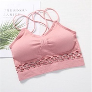 Sport Bra Wanita L3 Spandek Polyester Reflektif untuk Olahraga dan Sehari-hari Ukuran 32-38