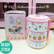 Sanrio Japan HELLO KITTY Food Time 3+1 Tiers Lunch Box / Bento Box / Tiffin / Food Container ~ Toreb