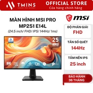 MSI PRO MP251 E14L monitor (24.5 inch/ FHD/ IPS/ 144Hz/ 1ms) - Genuine product