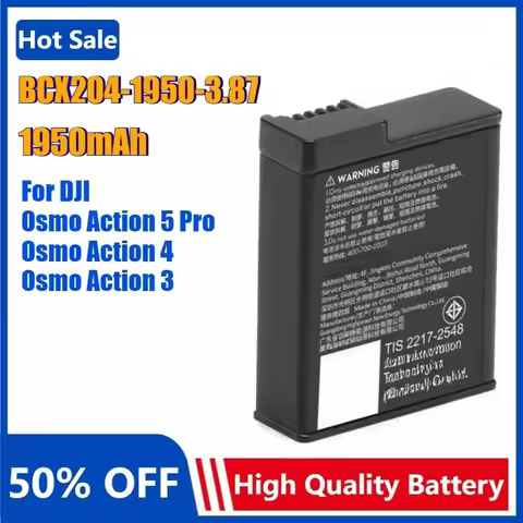 Replacement Battery for DJI Osmo Action 5 Pro Osmo Action 4 Osmo Action 3 Rechargeable Battery Bater