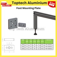 Foot mounting plate for leveling foot profile foot aluminium profile DIY engineering