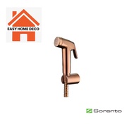 SORENTO SRT86-RG Bathroom Hand Bidet c/w 1.2m Flexible Hose &amp; Holder Rose Gold