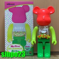 Medicom 1000% Bearbrick ~ My First Baby Neon Version Be@rbrick