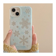 Tpu Shockproof snowflake soft Case hp OPPO A3x A60 reno 12 11 pro plus 11f a16 a17 a54 a16k a78 a57 