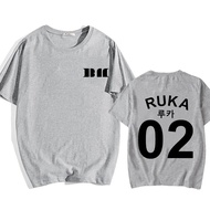 BABYMONSTER Kpop Band T-shirt RUKA 02Graphic Printing Tee-shirt for Fans Korean Style Summer Women/M