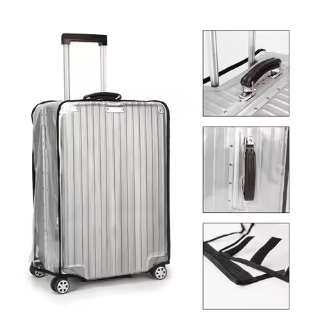 Travel Luggage Cover Transparent PVC Luggage Protector Cover Dustproof Waterproof Suitcase Protector