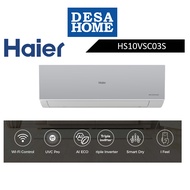 (FREE SHIPPING) HAIER HS-10VSC03 (S)  1.0HP R32 INVERTER AIR-COND WITH WIFI CONTROL (INDOOR) + (OUTD