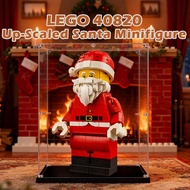 LEGO 40820 Large Santa Minifigure Acrylic Display Box Kotak Pameran Penyimpanan Figur Dust Proof 手办收