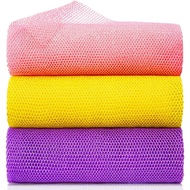 3 Pieces African Net Bath Sponge African Exfoliating African Scrubbing Long Net Rag African Wash Net