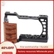 A6400 / A6300 / A6100 / A6000 Wood Handle Metal Camera Cage Stabilizer Rig Accessories