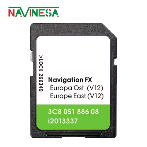 8GB FX V12 for VW Scirocco 2008-2017 Car Europe GPS Navigation SD Card RNS310 East Ost